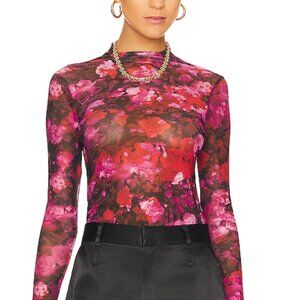 Steve Madden Zelda Top - Rose Mesh